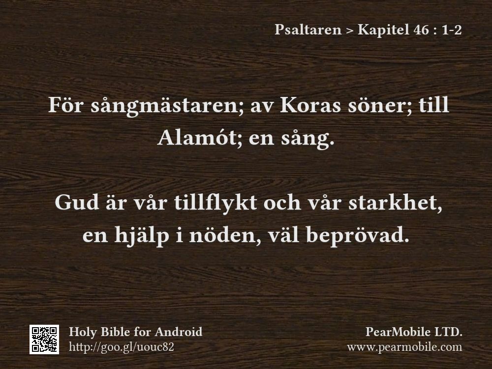 Psaltaren, Kapitel 46:1-2